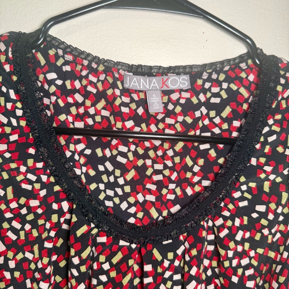 Jana Kos Silk Sleeveless Top, Size Small - Picture 2 of 5